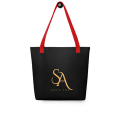 Black and Gold Smokin' Aces Tote bag