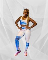 Marble Print Yoga Leggings