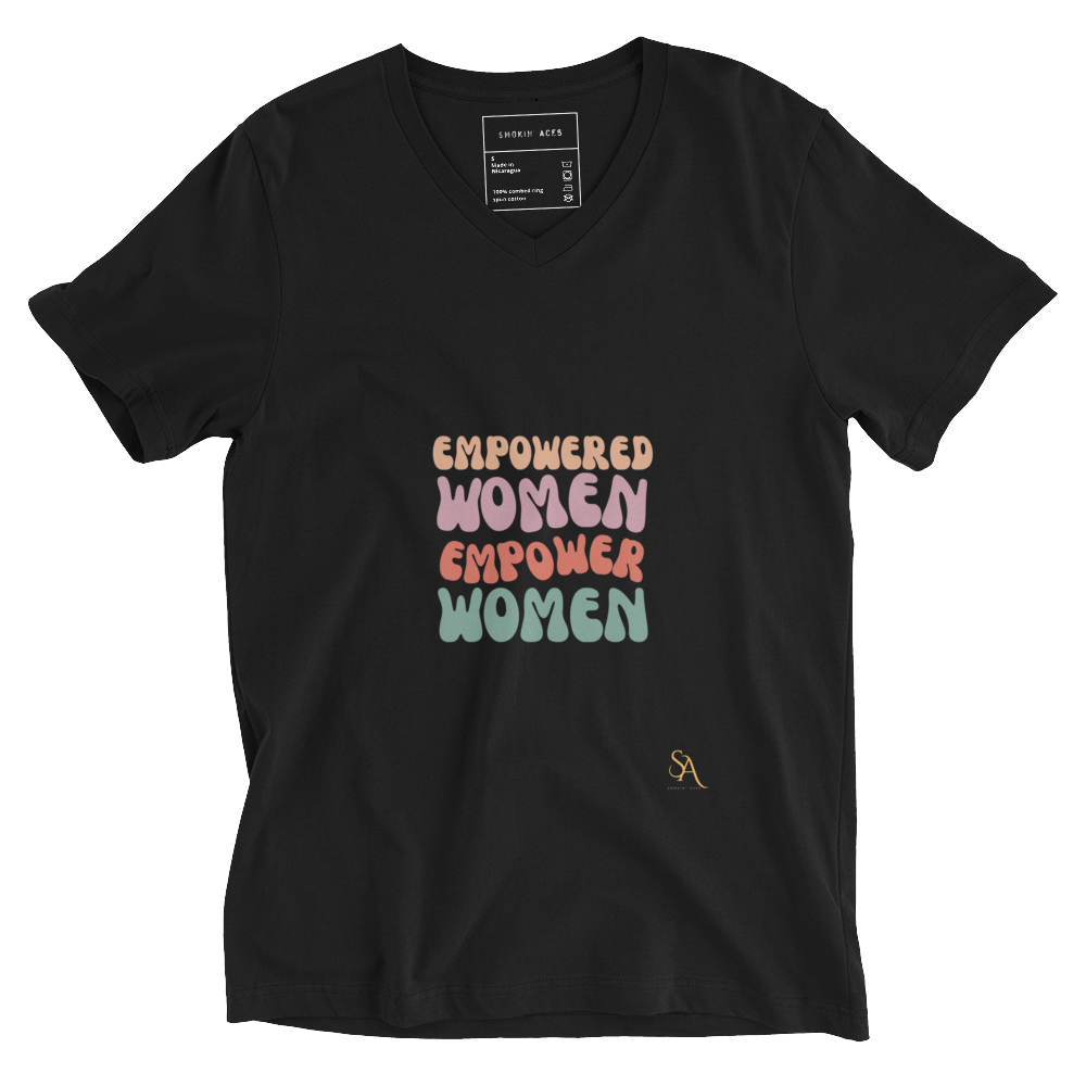 Empowered Women Unisex Short Sleeve V-Neck T-Shirt