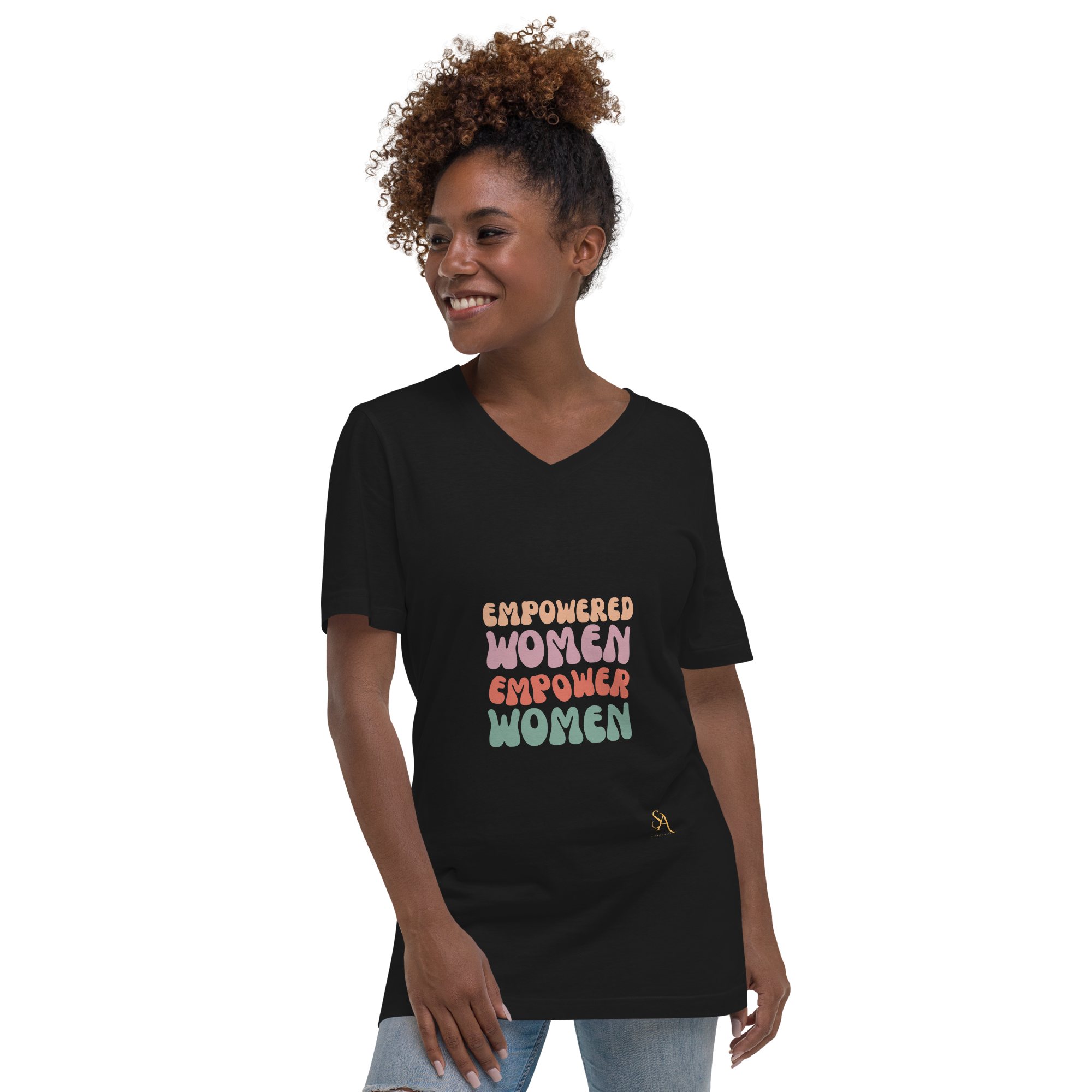 Empowered Women Unisex Short Sleeve V-Neck T-Shirt