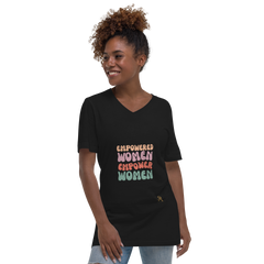 Empowered Women Unisex Short Sleeve V-Neck T-Shirt